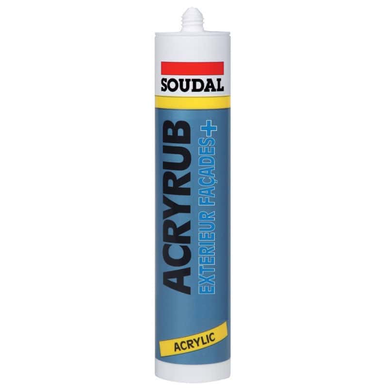 Mastic acrylique acryrub extérieur facade SOUDAL