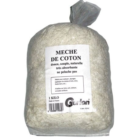 Mèche coton à vernir