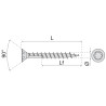 Vis spax® tête fraisée empreinte torx SPAX