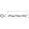 Vis d'ancrage de chassis tête cylindrique torx SPAX