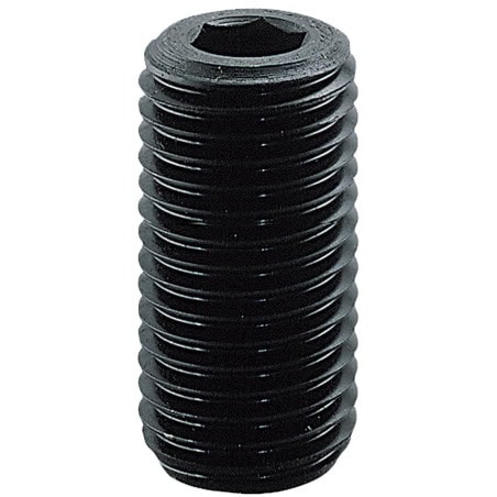 Vis métaux sans tête hexagonale creuse bout plat acier brut