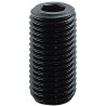 Vis métaux sans tête hexagonale creuse bout plat acier brut