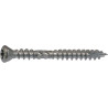 Vis bois dur tête fraisée bombée empreinte 6 lobes inox AISI 410