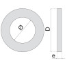 Rondelle plate série  M inox A4