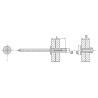 Rivet multi serrage alu/acier tête plate SCELL-IT