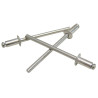 Rivet tout alu tête plate