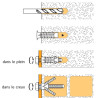 Cheville prima sans vis SPIT