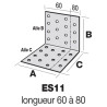 Equerre simple - ES acier galvanisé SIMPSON