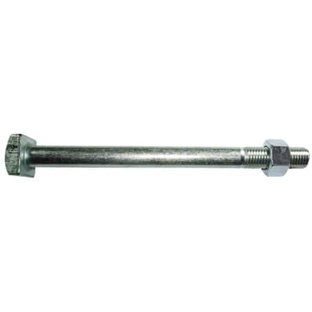 Boulon tête carrée acier zingue blanc