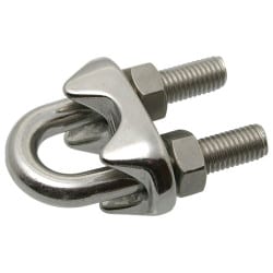 Serre cable à etrier inox A4