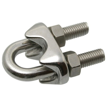 Serre cable à etrier inox A4