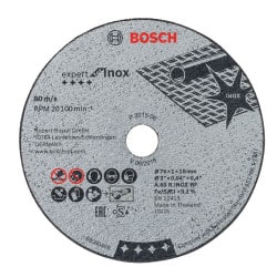 Disque acier / inox x5 pour meuleuse GWS 10,8V / 12V BOSCH 2608601520