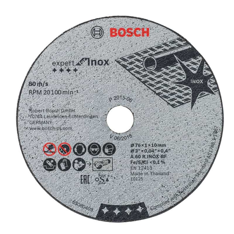 Disque acier / inox x5 pour meuleuse GWS 10,8V / 12V BOSCH 2608601520