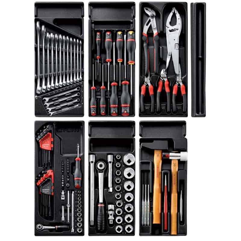 Composition d'outils en module pour servante FACOM
