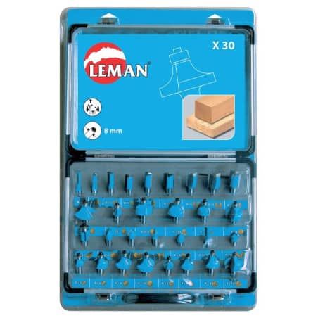 Coffret de 30 mèches carbure ØQ8 mm LEMAN 428 700 30