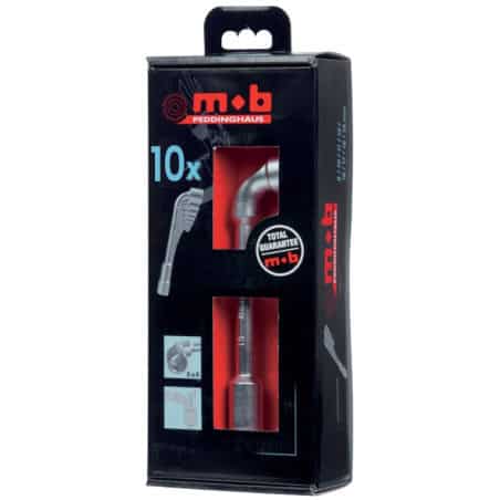 Jeu de 10 clés à pipe débouchées  MOB