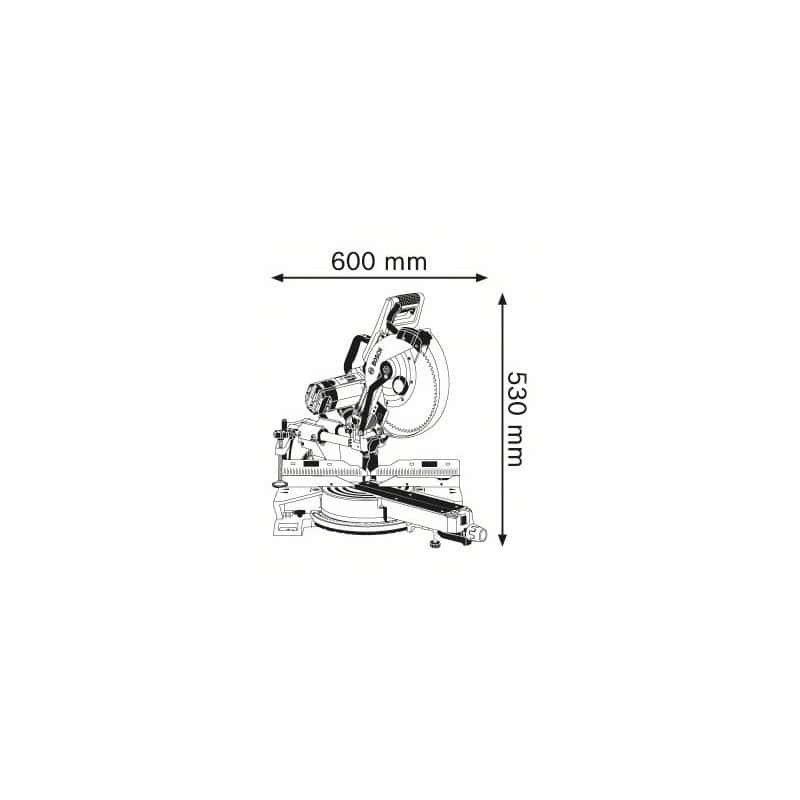 Scie GCM 12 SDE radiale à onglet BOSCH
