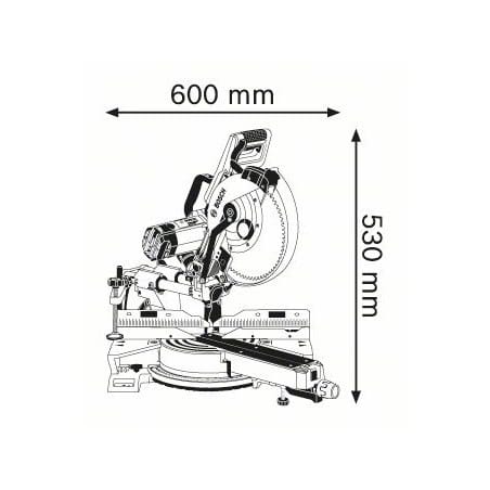 Scie GCM 12 SDE radiale à onglet BOSCH