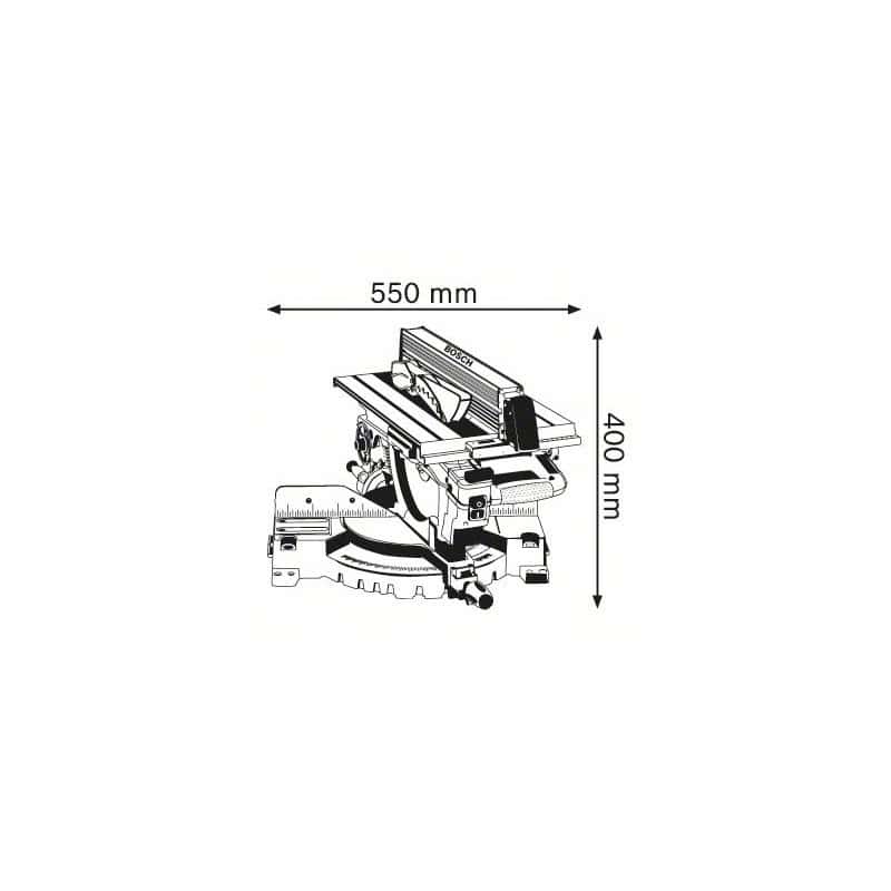Scie à table et à onglets GTM 12 JL BOSCH 0601B15001