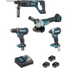 Lot 4 outils sans fil 18V 5Ah MAKITA