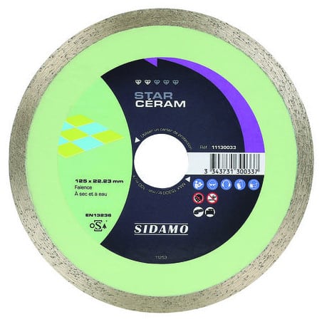 Disque diamant Star Céram Ø115 mm SIDAMO 11130032