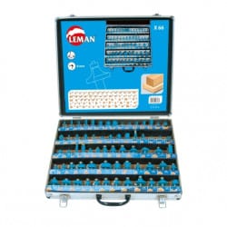 Coffret aluminium de 66 mèches carbure ØQ8 mm LEMAN 428 700 66