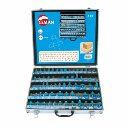 Coffret aluminium de 66 mèches carbure ØQ8 mm LEMAN 428 700 66