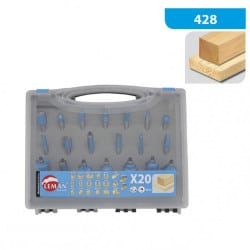 Coffret 20 mèches carbure ØQ8 mm LEMAN 428 700 20