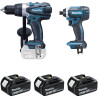 Perceuse visseuse DDF458 + visseuse à choc DTD152 18V 5Ah MAKITA DLX2144TJ1