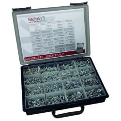 Coffret rivets aveugles aluminium "construction légère" VVG