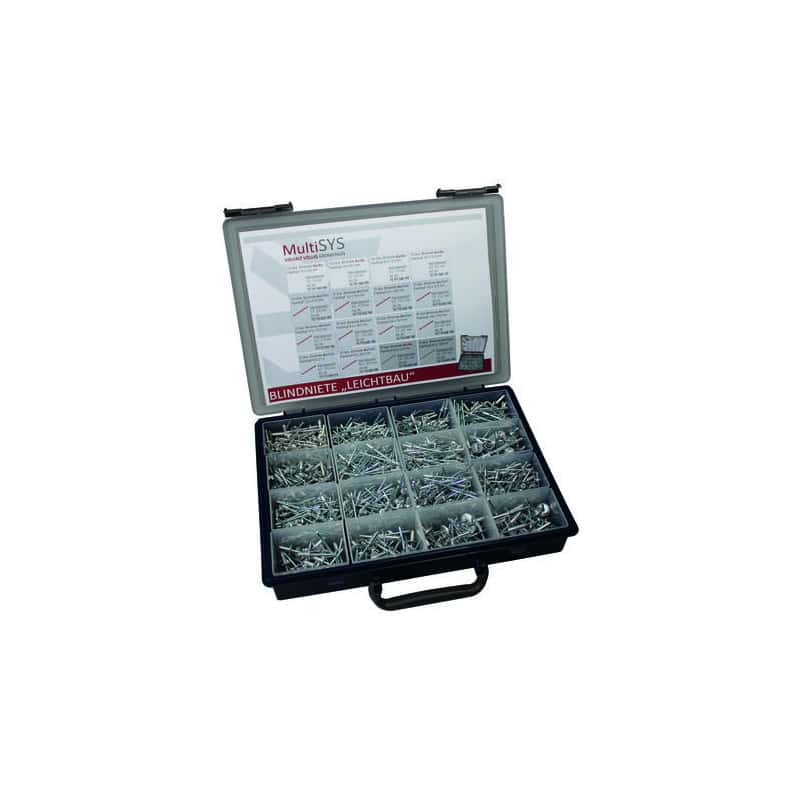 Coffret rivets aveugles aluminium "construction légère" VVG
