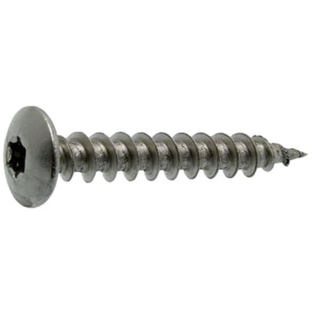 Vis - Ø 6 mm - penture tête ronde large empreinte torx inox A4