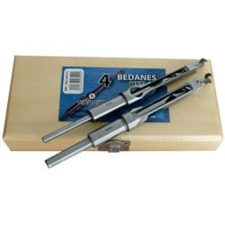 Coffret de 4 fraises à bedane carrées LEMAN 306 500 04