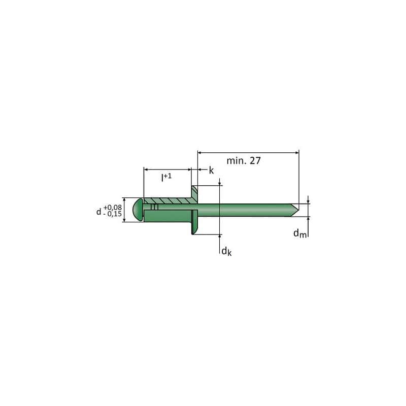 Rivet tout inox tête plate SCELL-IT