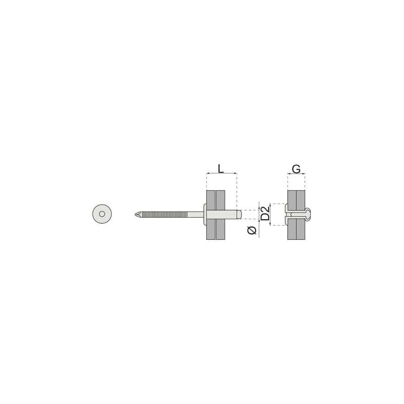 Rivet tout inox tête plate SCELL-IT