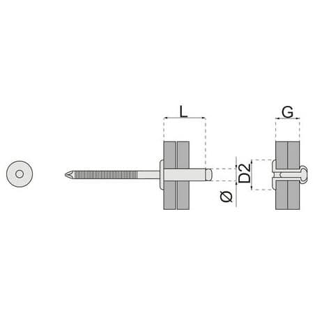 Rivet tout inox tête plate SCELL-IT