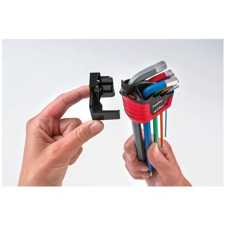 JEU DE 9 CLES MALES FLUORESCENTES ANTI-CHUTE