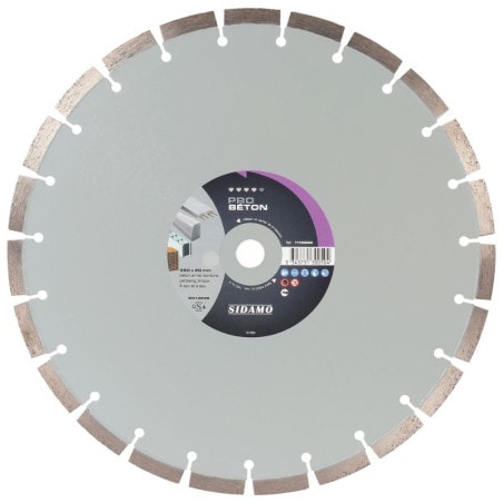 Disque diamant PRO Béton Ø300 mm SIDAMO 11130057