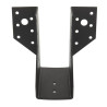 Sabot à ailes extérieures SAE acier finition noire SIMPSON