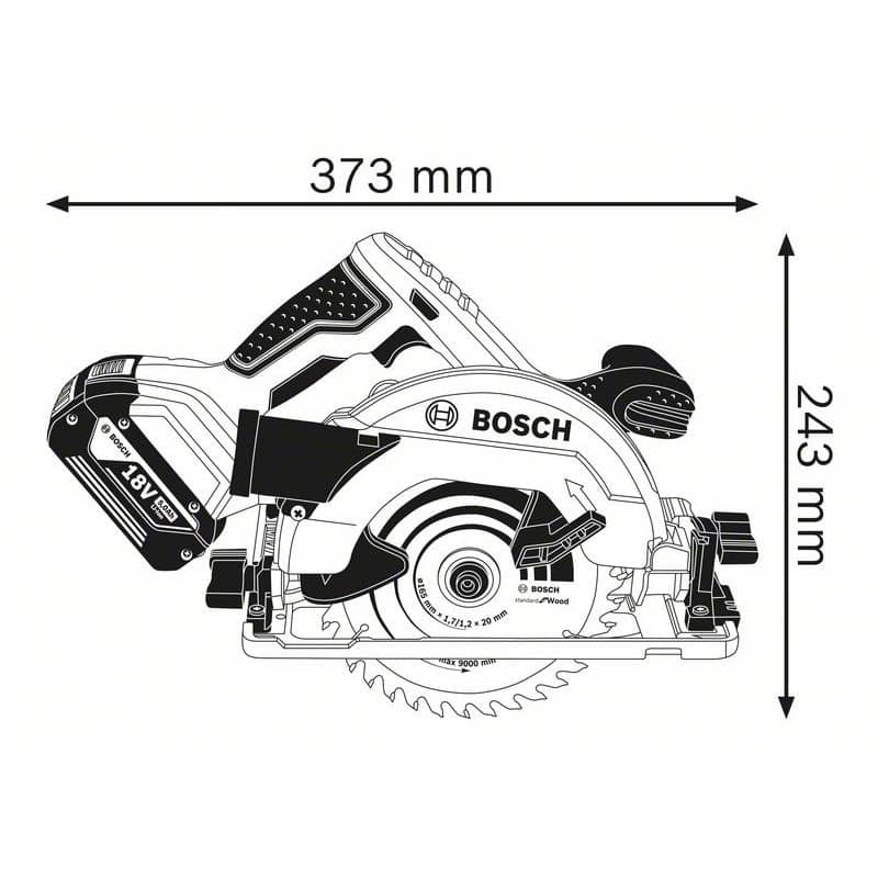 SCIE CIRCULAIRE GKS 18V-57G SOLO