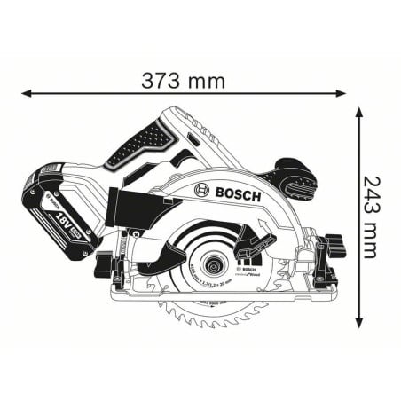 SCIE CIRCULAIRE GKS 18V-57G SOLO