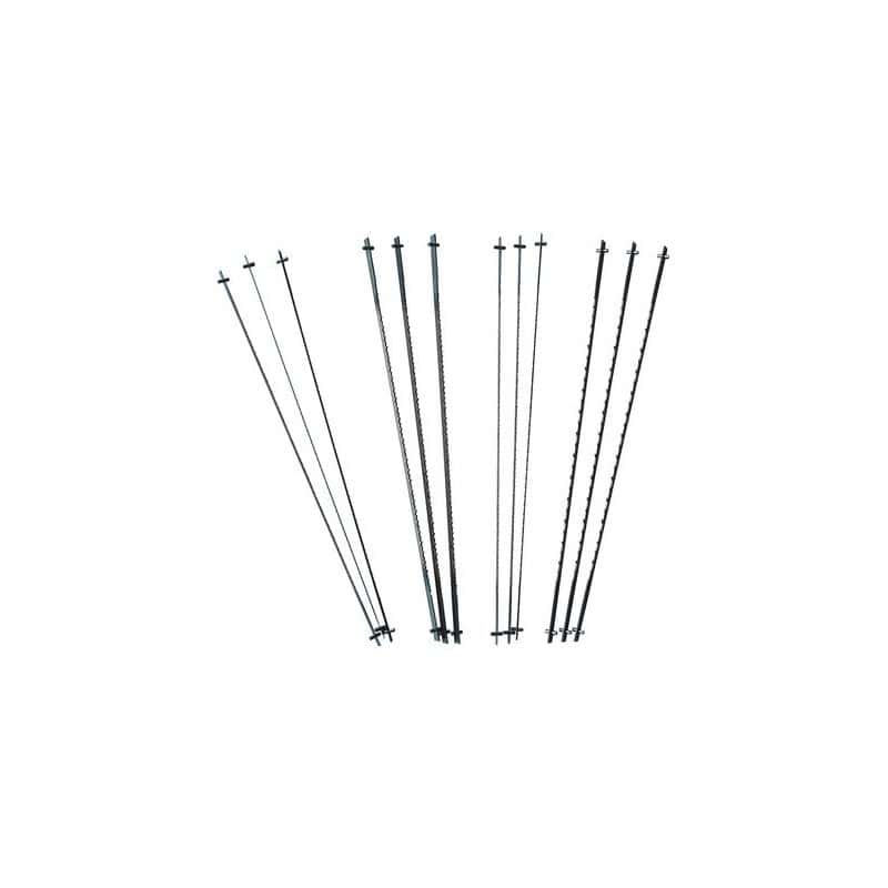 Assortiment de 12 lames pour scie à chantourner LEMAN