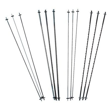 Assortiment de 12 lames pour scie à chantourner LEMAN 2949.12