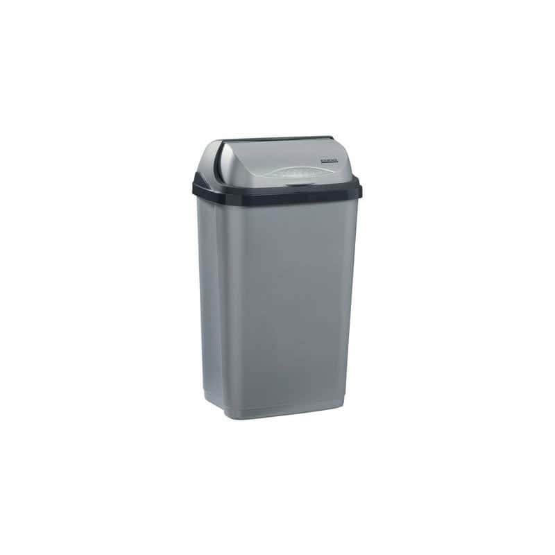 Poubelle à couvercle coulissant 50 L ROSSIGNOL 59838