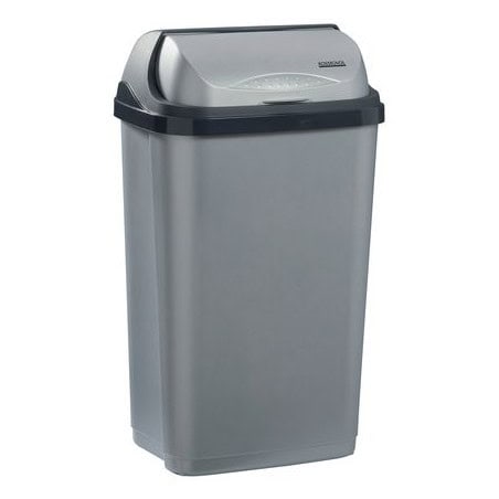 Poubelle à couvercle coulissant 50 L ROSSIGNOL 59838