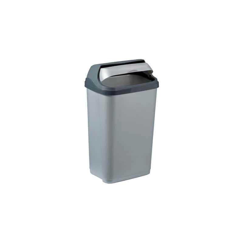 Poubelle à couvercle coulissant 50 L ROSSIGNOL 59838