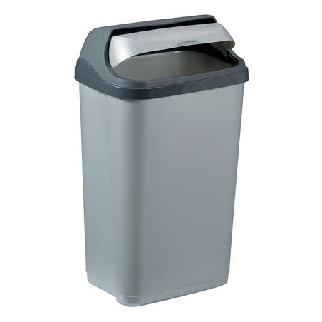 Poubelle à couvercle coulissant 50 L ROSSIGNOL 59838