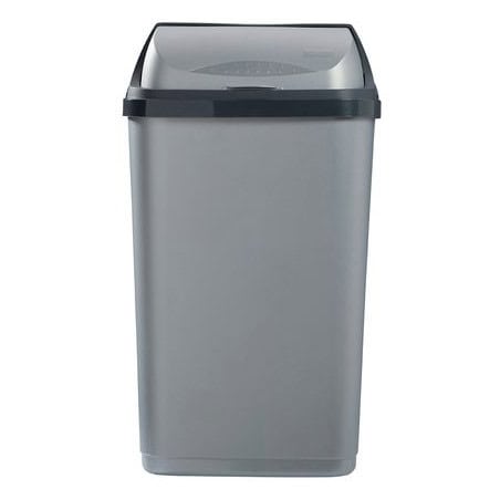 Poubelle à couvercle coulissant 50 L ROSSIGNOL 59838