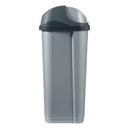 Poubelle à couvercle coulissant 50 L ROSSIGNOL 59838