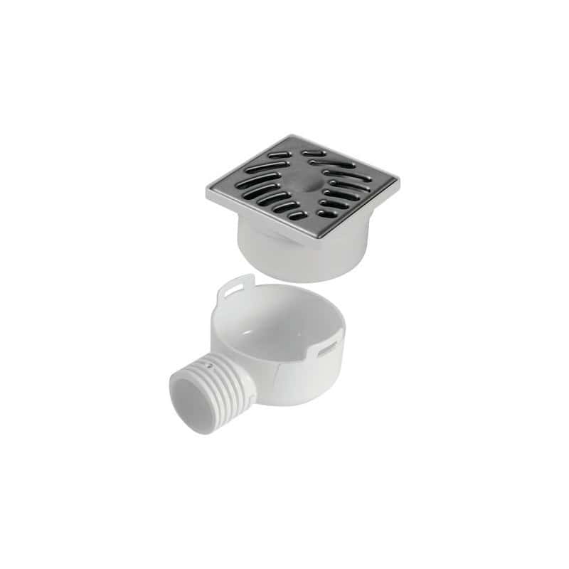 SIPHONNETTE GRILLE CARREE AVEC ADAPTATEUR